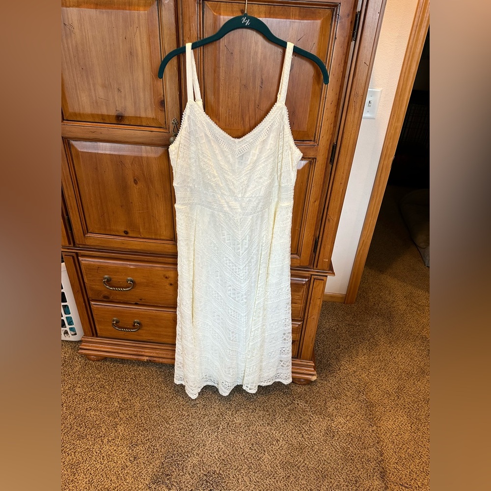 Torrid Cream Lace Dress NWT